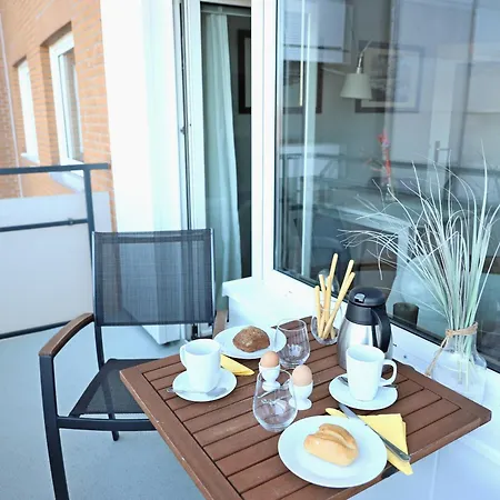 Modernes 2-zimmer-appartement Mit Balkon. Apartament Westerland